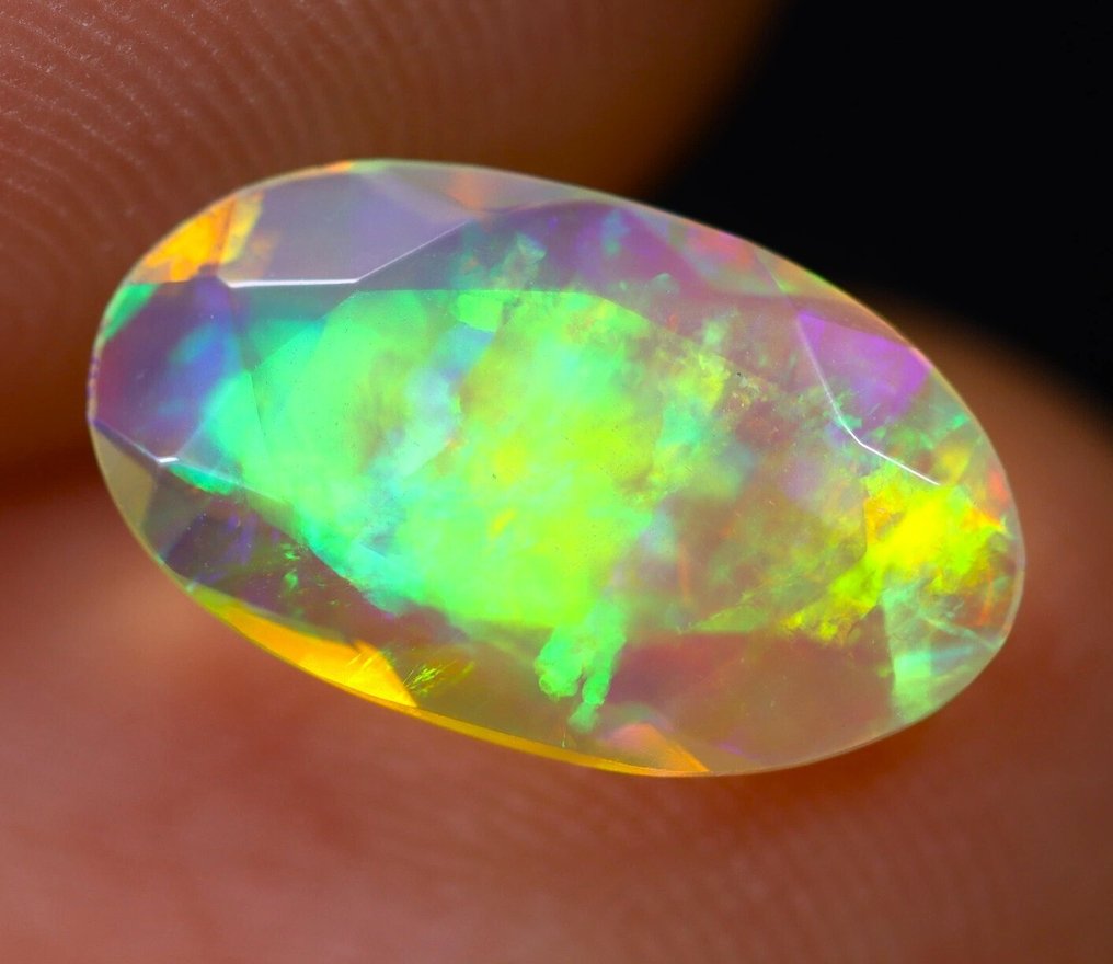 1.40 ct - Top Colors - Φυσκός Πολυεδρικός Κρύσταλλος Opal - Δείτε το βίντεο!- 0.28 g #1.0