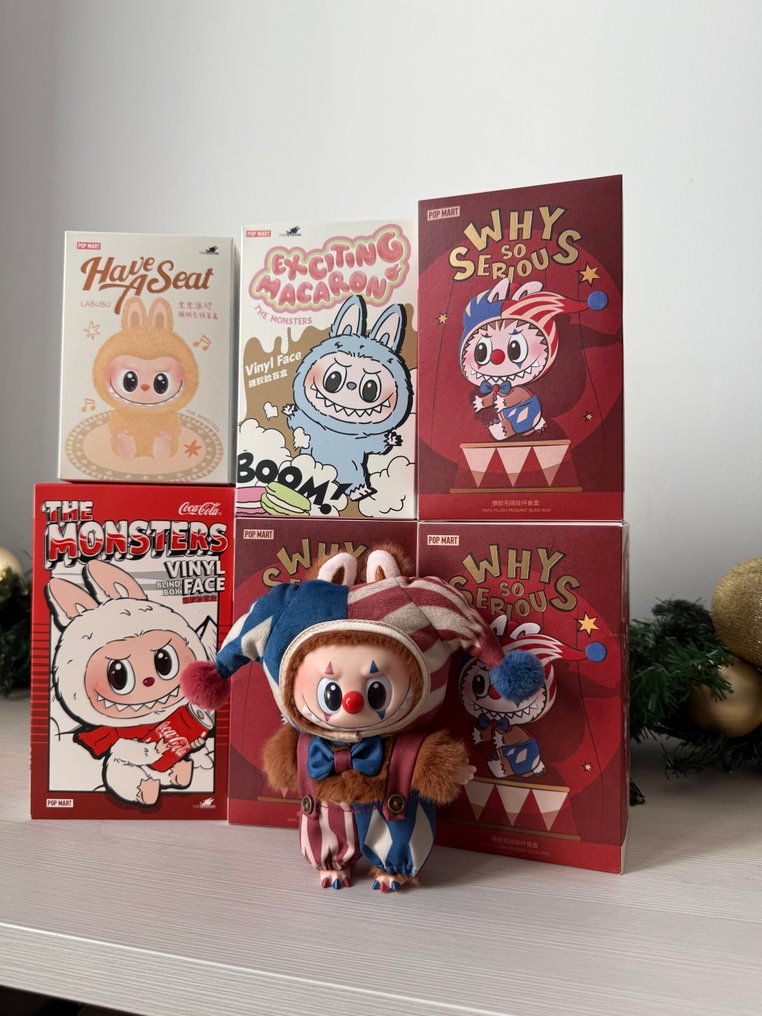 Pop Mart  - Nukke Lotto Labubu – 6 Box Sigillate + Juggling Clown | Con scontrini in foto - 2020- #1.0
