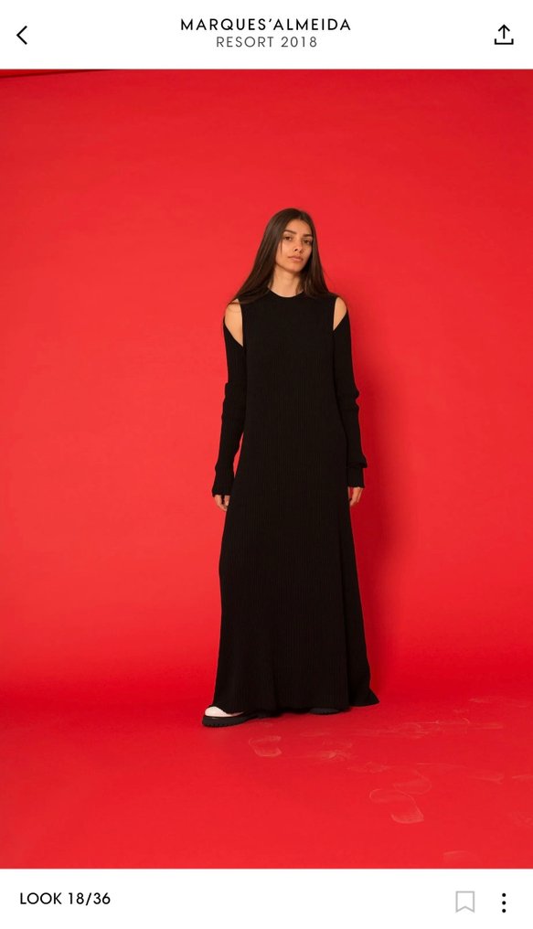 Marques'Almeida - Resort 2018 - Pure Merino - Rochie #1.0