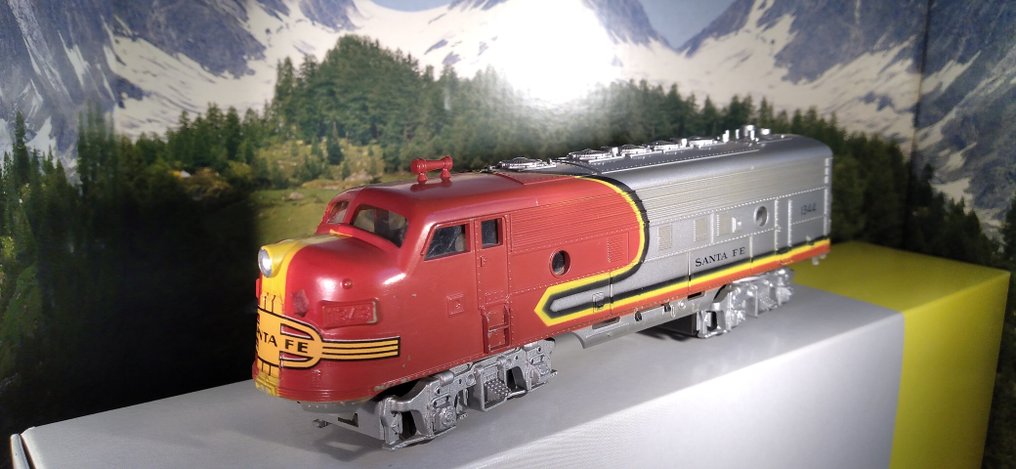 Fleischmann H0 - Diesel locomotive (2) - With original box - Santa Fe #1.0