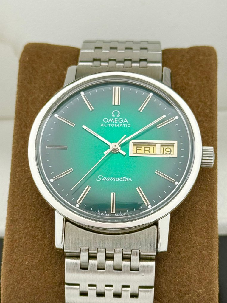 Omega - Sem preço de reserva - Seamaster Automatic Degrade Green Dial Day-Date Cal.1012 - 166.0209 - Homem - 1975 #2.1