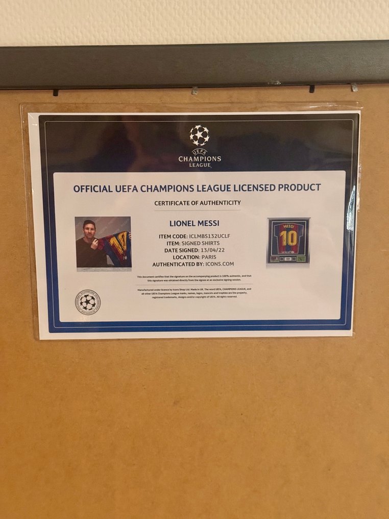 巴塞隆納足球俱樂部 - 冠军联赛 - 萊納爾·梅西 - 2022 - 足球衫 #2.1