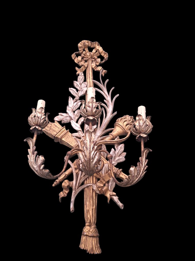 壁式燭台 (2) - 木 #1.0