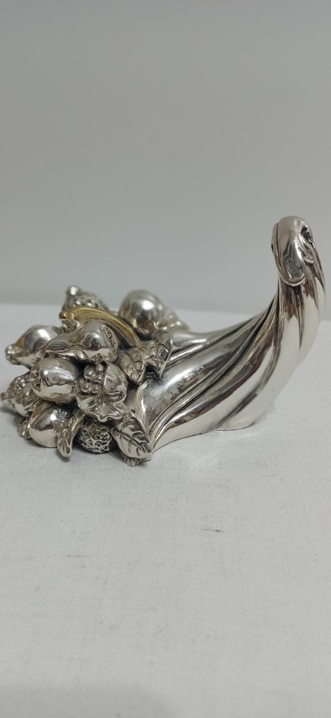 Rzeźba, Cornucopia - 10 cm - laminowane srebrem #1.0