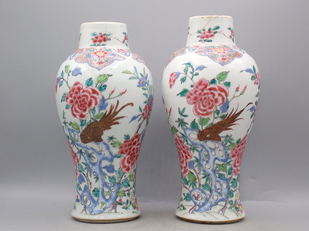 花瓶 - 瓷 - 中国 - Qianlong (1736-1795)  (没有保留价) #1.0