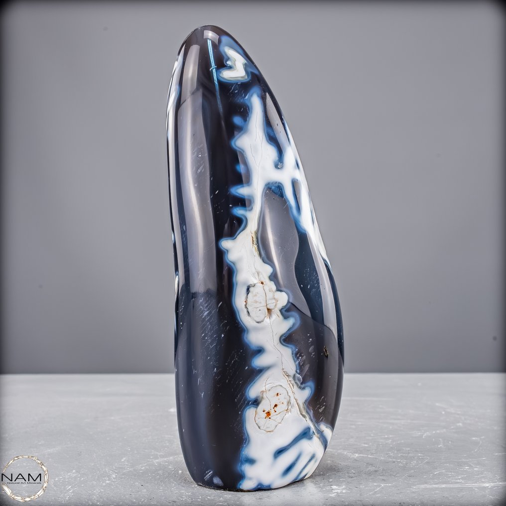 Φυσικός αχάτης 'Orca' Ελεύθερη μορφή- 752.15 g #2.1