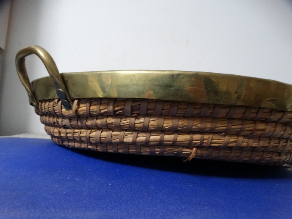 Gabriella Crespi - Ornament - Alamă, Rattan - Mand messing rand #3.2