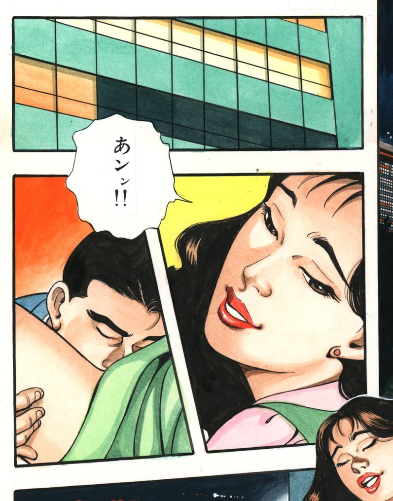 Narisawa, Isao - 1 Original colour page - Joshi seito #4.3