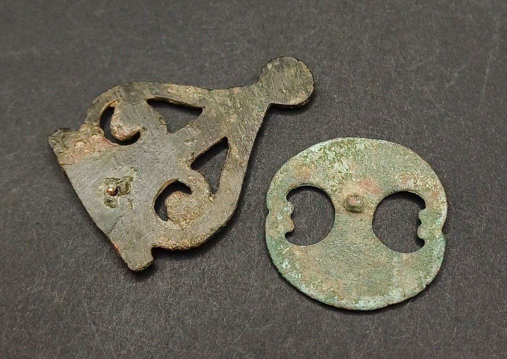 Αρχαία Ρωμαϊκή Μπρούντζος Στρατιωτικά στηρίγματα - 43 mm (χωρίς τιμή ασφαλείας) #4.3