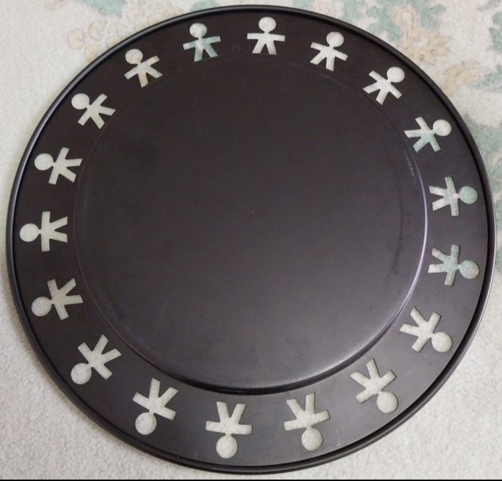 Alessi - Stefano Giovannoni, Guido Venturini - Bakke - Girotondo - Stål - Sort #1.0