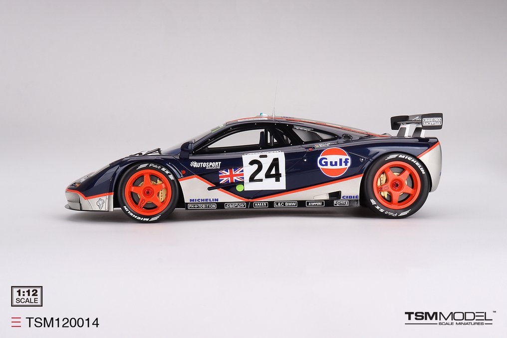 TSM Models 1:12 - Model car - McLaren F1 GTR 24 Gulf Racing 1995 Le Mans 24 Hrs #3.2