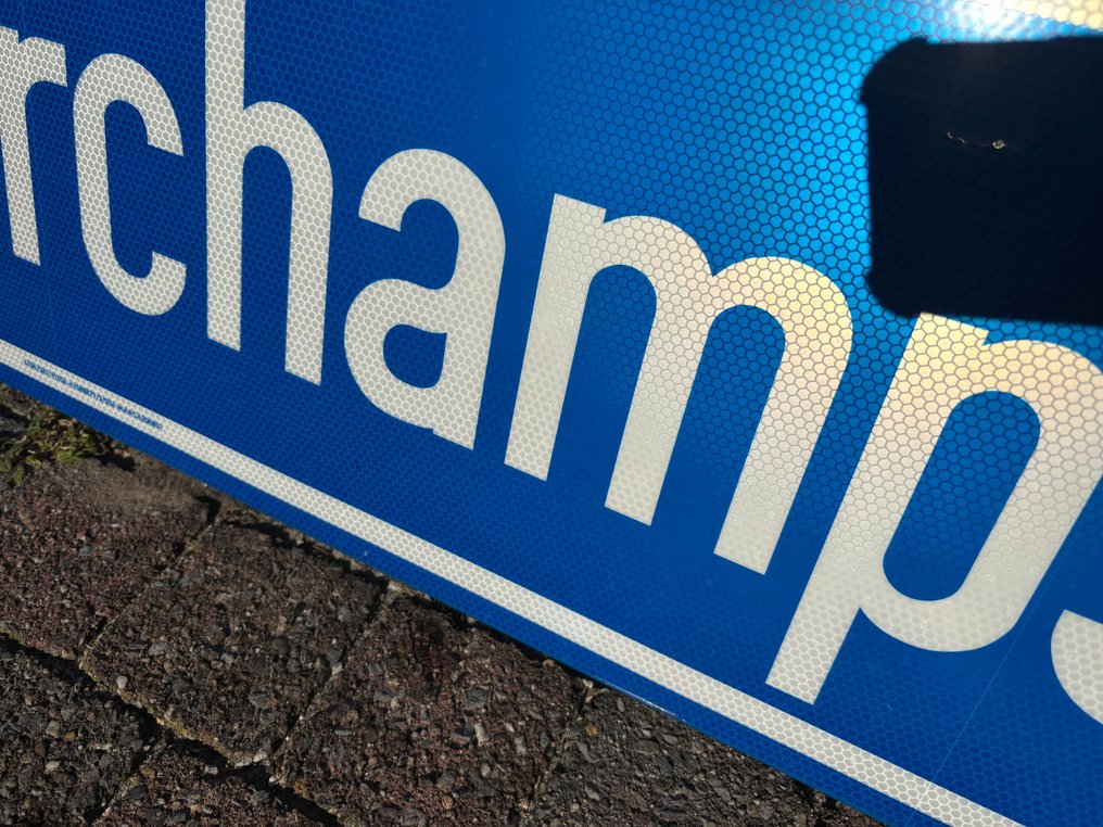 Francorchamps πινακίδα κυκλοφορίας οδηγός - Σήματα οδικής κυκλοφορίας - Αλουμίνιο #4.3