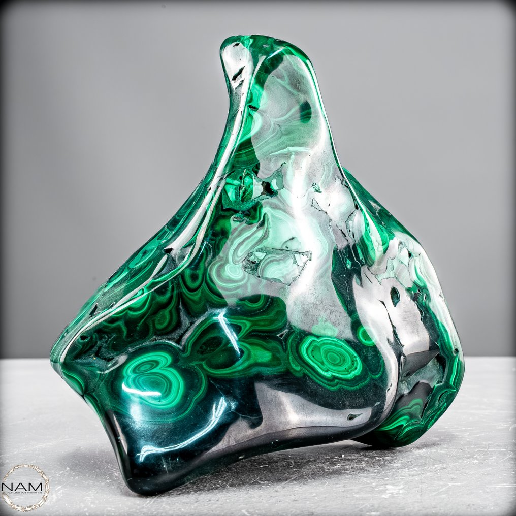 Εκπληκτικό γλυπτό από Malachit – Η ζωντανή ενέργεια της Γης παγιδευμένη σε πέτρα.- 1188.46 g #2.1