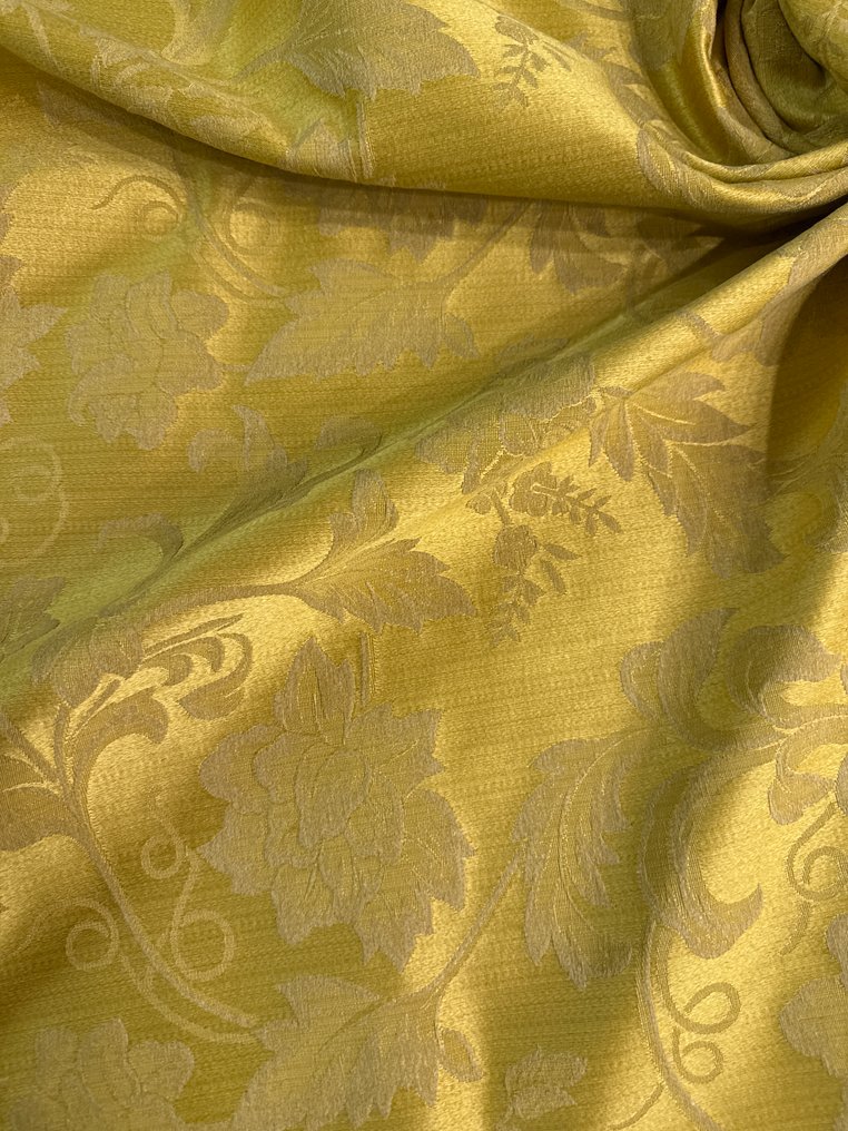 San Leucio top quality - Exclusive damask silk embroidered with gold work with ramage. - Upholstery fabric - 265 cm - 280 cm #3.2