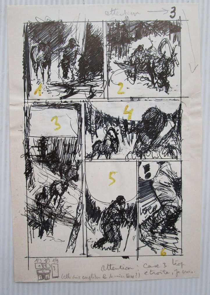 René Follet - 1 Original preliminary page - Ivan Zoerin, / Ivan Zourine - Sa première fugue / Leve de Vrijheid (p.3) - 1974 #1.0