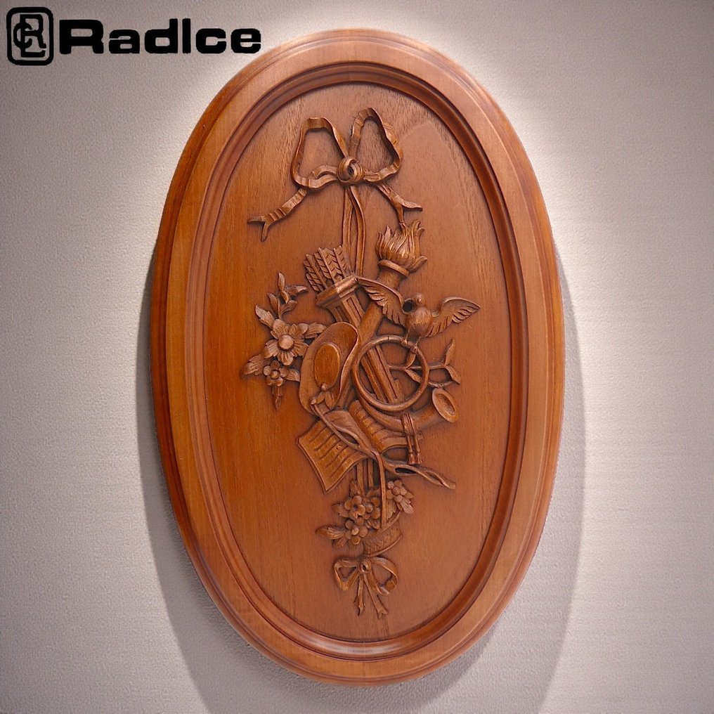 Διακόσμηση τοίχου - Radice - Διακοσμητική πινακίδα από ξύλο με χειροποίητη ξυλογλυπτική και πολύπλοκα σκαλίσματα σε ψηφιδωτό #4.3