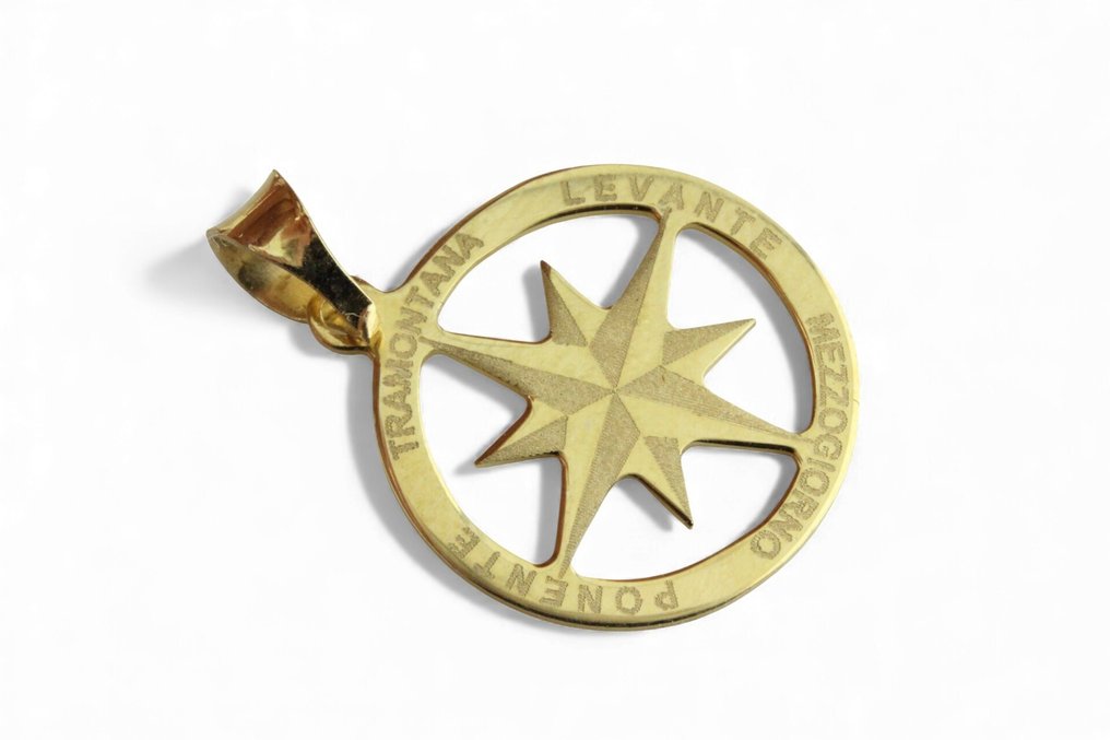 Nincs minimálár - Függő - 18 kt. Sárga arany #1.0