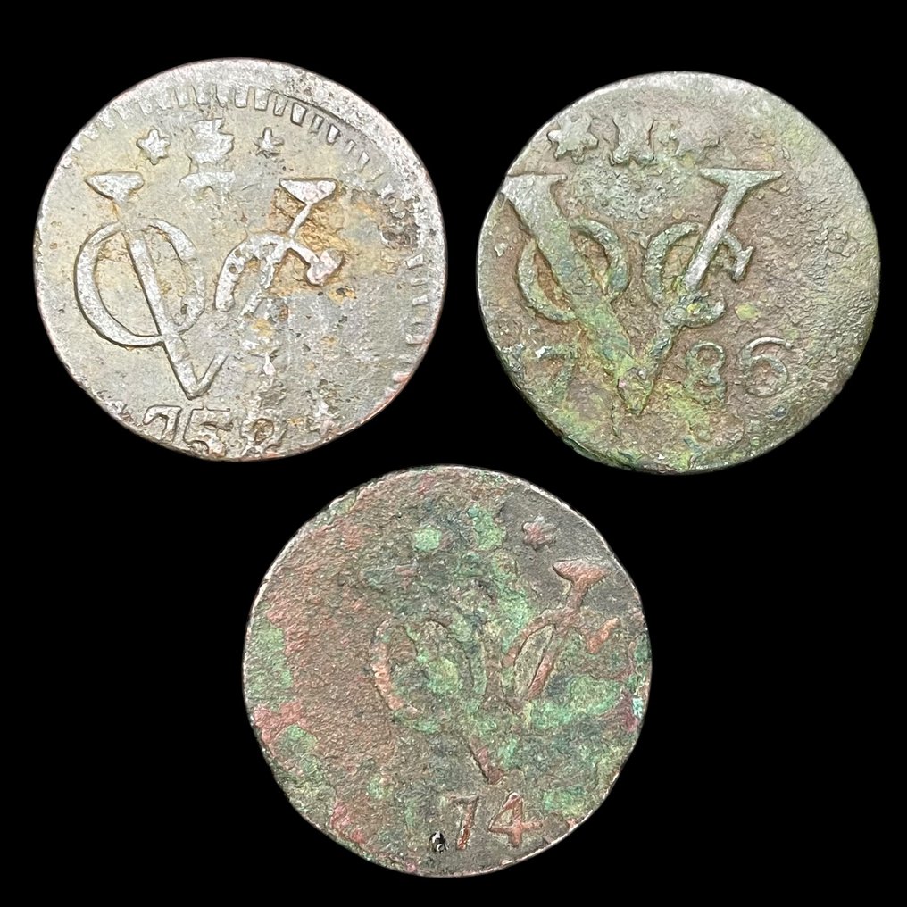 Nederlands-Indië. VOC Duiten Zeeland ( misslag ) 1756 - 1786 - 1745 (Zonder minimumprijs) #1.0