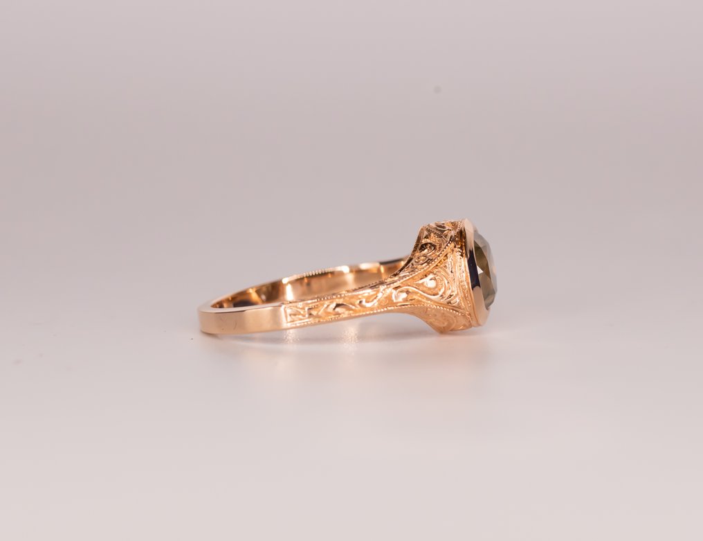 χωρίς τιμή ασφαλείας - Δαχτυλίδι - 18 καράτια Ροζ χρυσό - 1.51ct. tw. Διαμάντι (Φυσικού χρώματος) - Μοναδικός στον είδος του #2.1