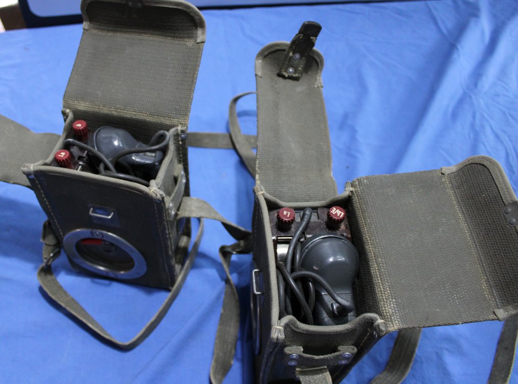 Ελβετία - 2 τηλέφωνα πεδίου Swiss Army - 1950/1960. - Στρατιωτικός εξοπλισμός #2.1