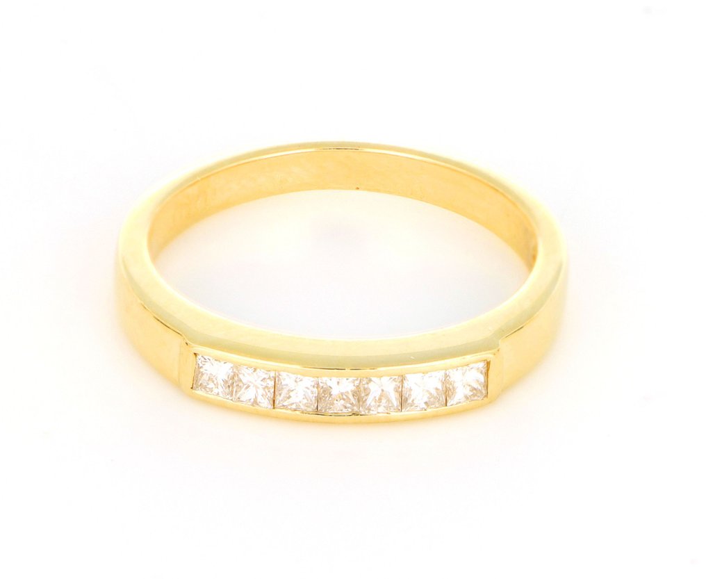 Ei pohjahintaa - Sormus - 18 kt. Keltakulta - 0.49ct. tw. Timantti (Luonnollinen) #1.0