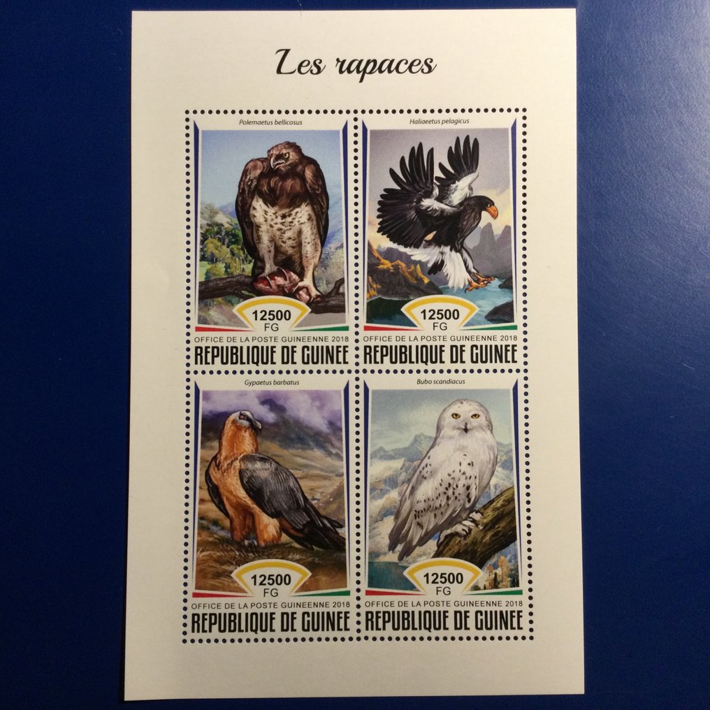 World - BIRDS OF PREY : Mnh collection #3.2
