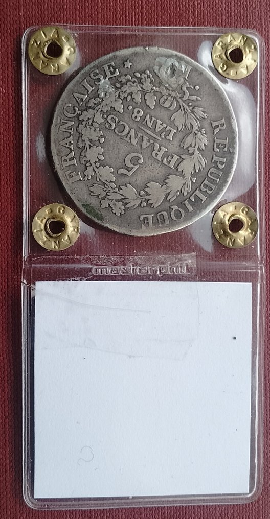 Frankrig. 5 Francs An 8-L, Bayonne (Ingen mindstepris) #3.2