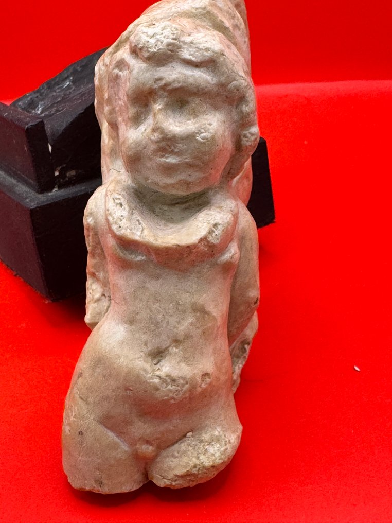 Römisches Reich Marmor figure of Eros  (Amor) - 90 mm #1.0