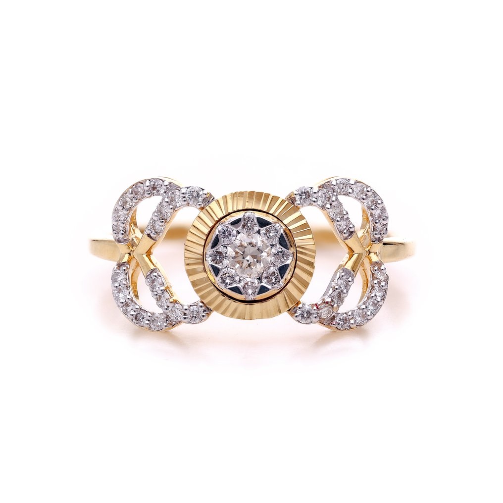 戒指 - 18 克拉 黃金 - 0.30ct. tw. 鉆石 (天然) - 18Karat Miracle Ring #1.0