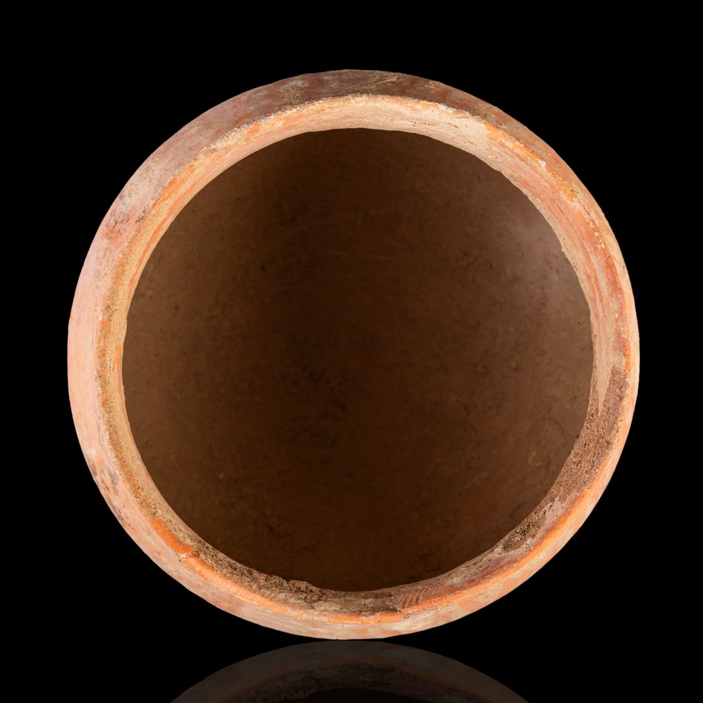 Αρχαία Ρωμαϊκή Τερακότα σφαιρικό βάζο (χωρίς τιμή ασφαλείας) #1.0