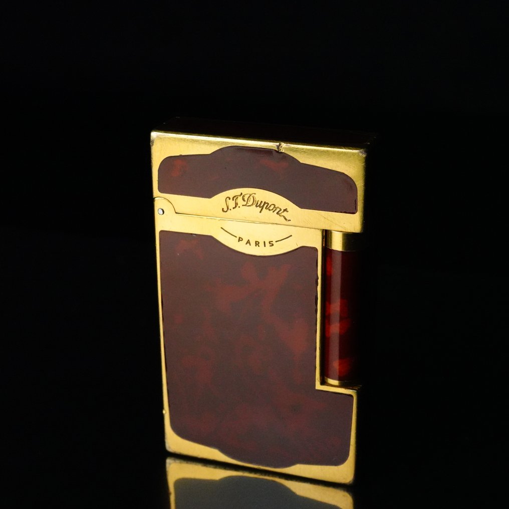S.T. Dupont - Ligne 2 Maduro Lacquer Vintage Gas Lighter - Lighter - Gold plated, Maduro Lacquer #1.0