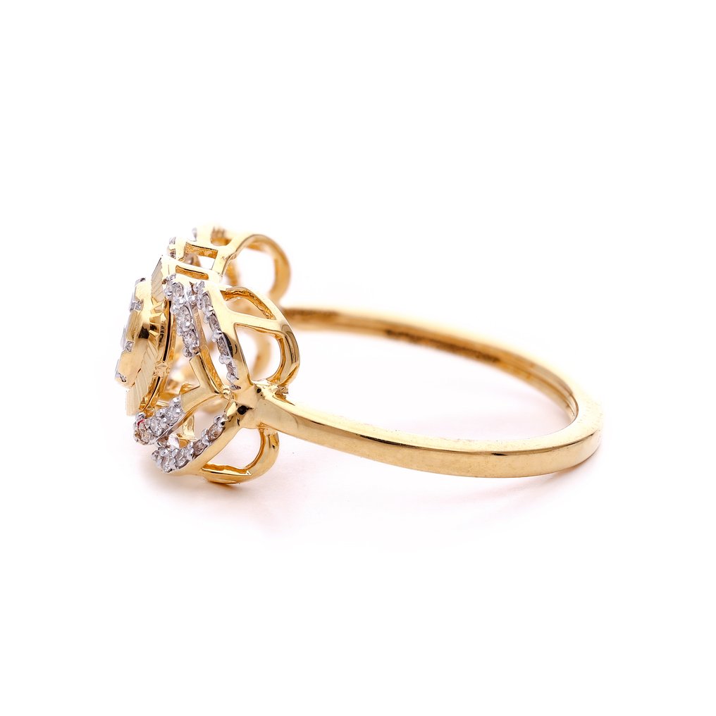戒指 - 18 克拉 黃金 - 0.30ct. tw. 鉆石 (天然) - 18Karat Miracle Ring #4.3