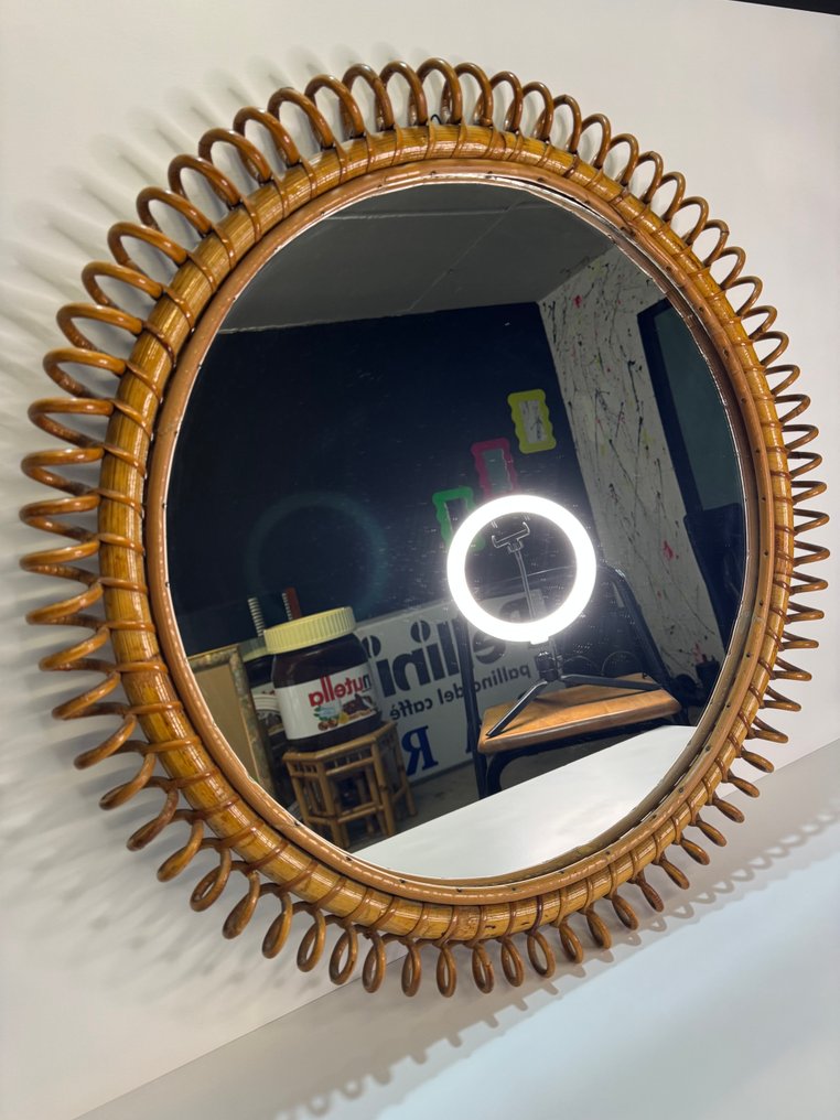 Tükör - Rattan, Bambusz, Fa, Üveg #2.1