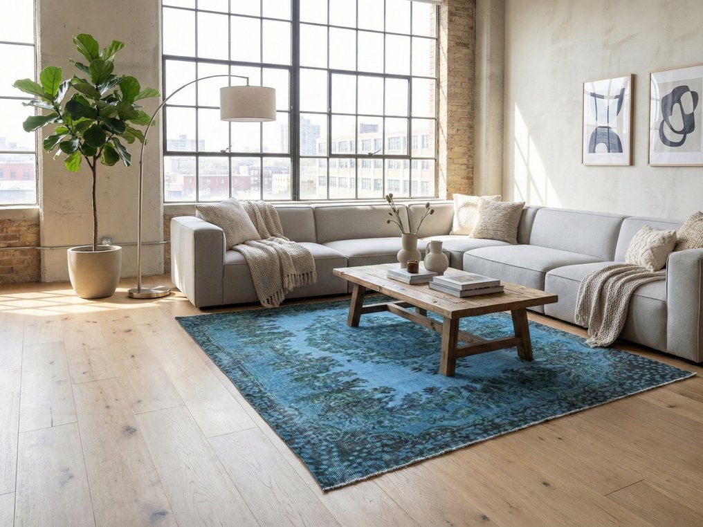 蓝色复古 - 小地毯 - 255 cm - 175 cm - 有证书 #1.0