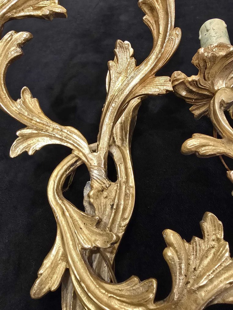 壁灯 (2) - 镀金青铜 - 铜制壁灯（高56厘米） #4.3