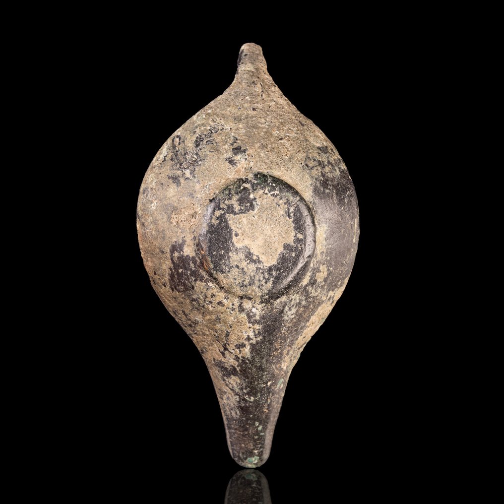 Αρχαία Ρωμαϊκή Χάλκινο λαμπάκι λαδιού (χωρίς τιμή ασφαλείας) #2.1