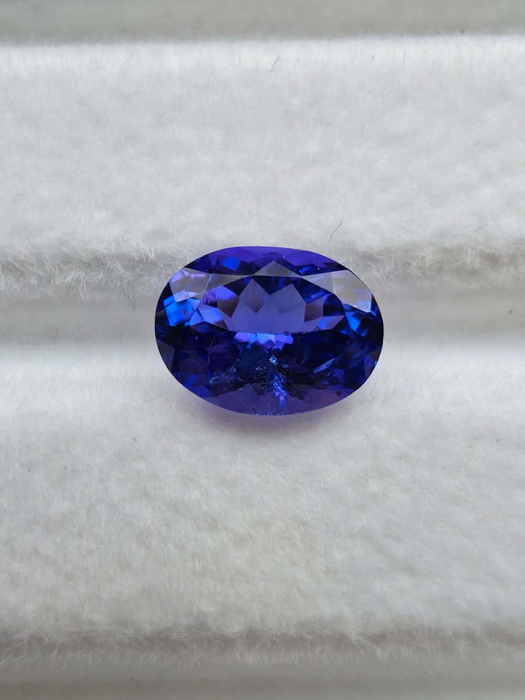 藍色, 紫羅蘭色 坦桑石 - 1.62 ct - Antwerp Laboratory for Gemstone Testing (ALGT) #2.1