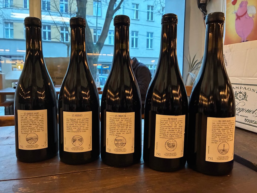 2020 Pierre-Olivier Garci "Les Grandes Vignes", "Les Herbues", "Les Charmois", "Aux Saints-Juliens" & - Nuits St. Georges 1° Cru "Aux Argillats" - 5 Flasker (0,75 L) #3.2