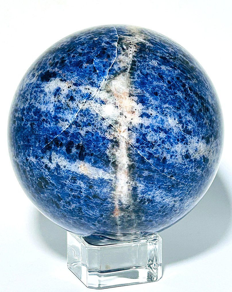 ***NINCS ÁRVERÉSI LIMIT*** Kifinomult sötétkék sodalit gömb – Csiszolt kristálygömb - Ø 92mm- 1074 g - (1) #1.0