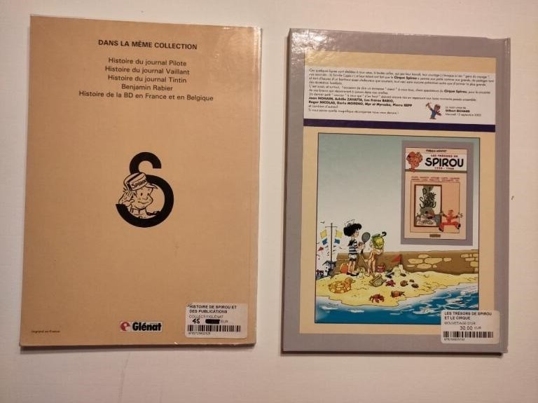 Spirou et le cirque + Histoire de Spirou et des publications Dupuis - B + C - 2 Album - Første utgave - 1981/2000 #1.0