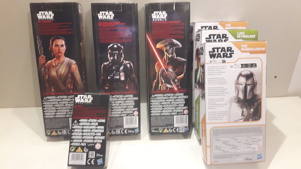 Hasbro  - Leluhahmo Rey; TIE Fighter Pilot; The Mandalorian; Luke Skywalker - 2010-2020 - Indonesia #4.3