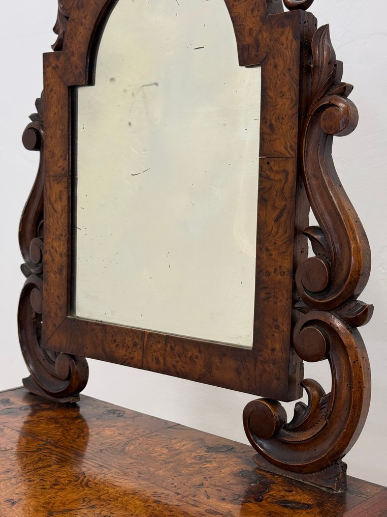 Table mirror - Burr walnut - Toilette Carlo X #4.3