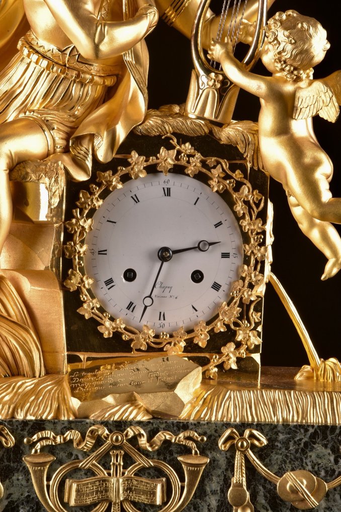 Table clock - Attributed to Claude Galle. Empire - Gilt bronze - 1800-1850 - Empire clock #1.0
