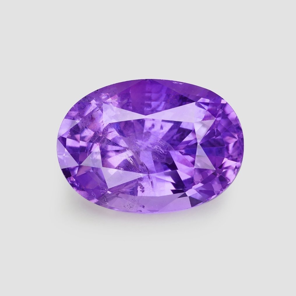 1 pcs  紫羅蘭色 藍寶石  - 3.06 ct - Bellerophon Gemlab - Ceylon（斯里兰卡） #1.0