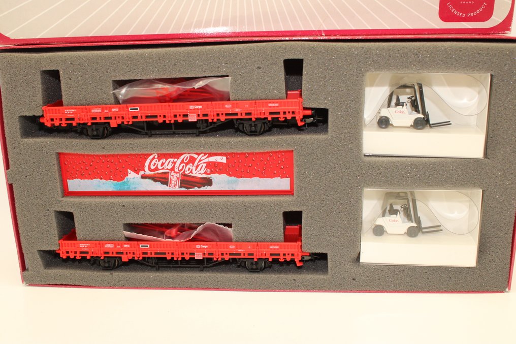 Electrotren / Lemke H0 - 模型貨運火車 (1) - 特别版可口可乐马车套装 - DB Cargo #2.1