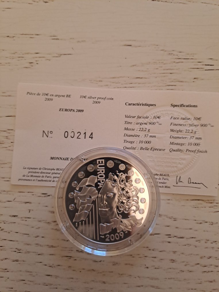 法國. 10 Euro 2009/2020 (3 monnaies) Proof  (沒有保留價) #1.0