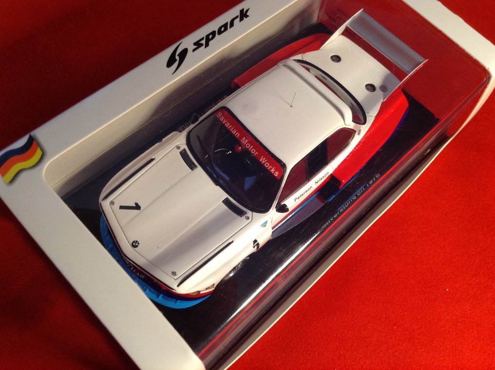 Spark 1:43 - Αγωνιστικό αυτοκίνητο μοντελισμού - ref. #SG376 B.M.W.3.5 CSL Turbo Gr5 BMW Teamworks 6h Silverstone 1976 #1 Peterson/Nilsson - Εξαιρετική ποιότητα - Περιορισμένης έκδοσης - Δύσκολα βρίσκονται σήμερα - Γερμανική σειρά αριθμημένη #4.3