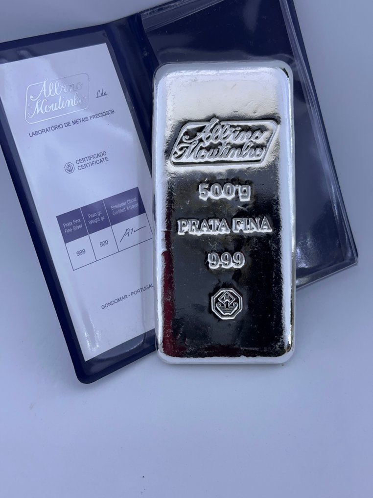 500 grammi - Argento .999 - Albino Moutinho - Sigillato e con certificato #1.0