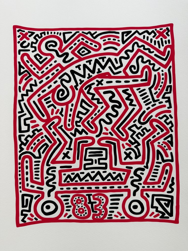 Keith Haring (after) - (1958-1990),Fun Gallery Exibition, 1983, copyright Keith Haring Foundation, Licensed by Artestar New #1.0