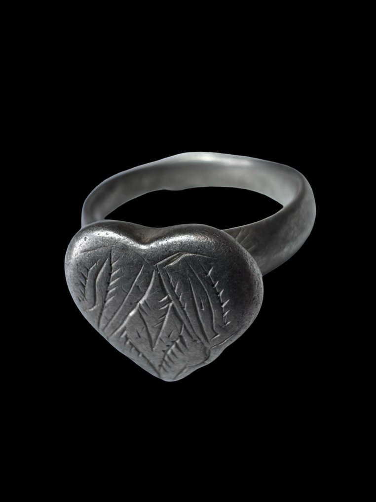 Μεσαιωνική, εποχή σταυροφόρων Ασημί Δαχτυλίδι #1.0